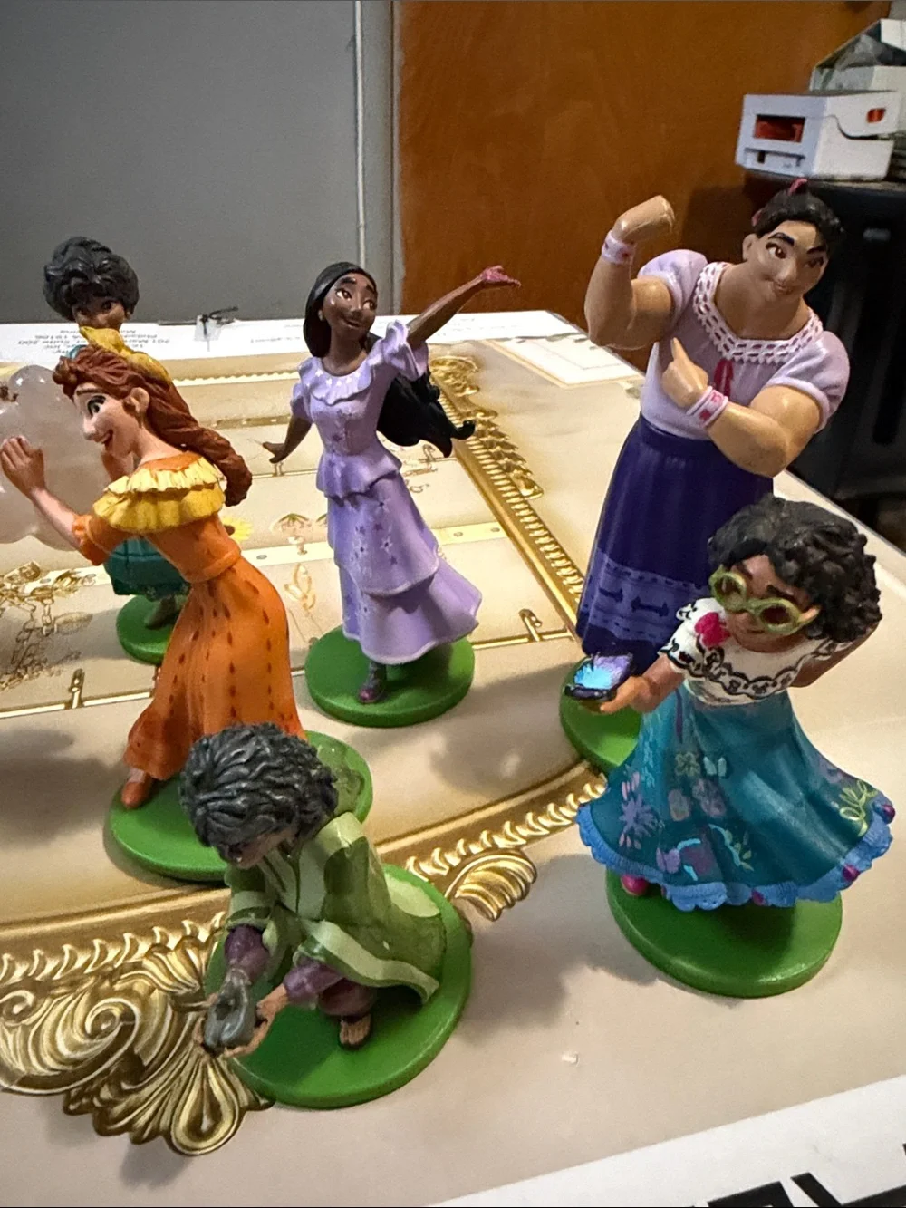 Disney Encanto Character Figure Set - Green, Purple, Orange, Blue, Yellow